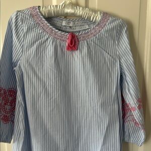Kids Blue and Pink Striped Shirt